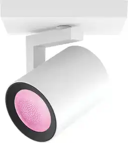 Coolblue Philips Hue Argenta Spot Monté en Surface White and Color - Blanc - 1 Spot aanbieding