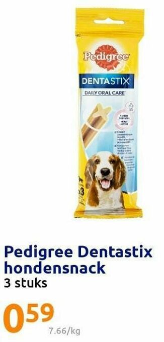 Action Pedigree dentastix hondensnack aanbieding