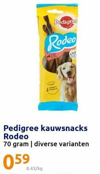 Action Pedigree kauwsnacks rodeo aanbieding
