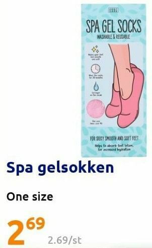 Action Spa gelsokken aanbieding