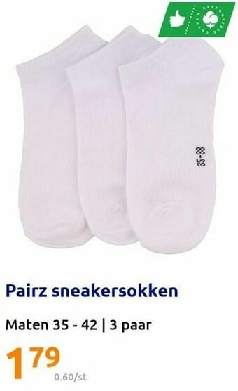 Action Pairz sneakersokken aanbieding