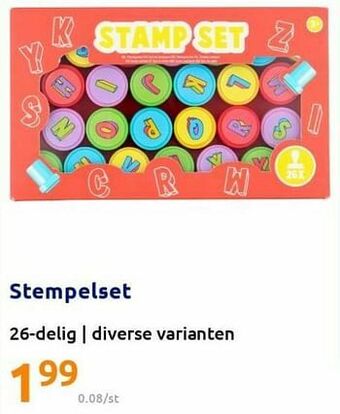 Action Stempelset aanbieding