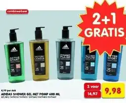 Yess adidas shower gel met pomp 400 ml aanbieding