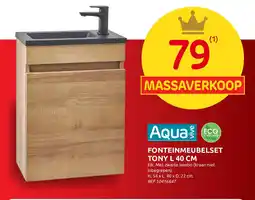 Brico fonteinmeubelset tony l 40 cm aanbieding