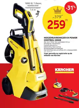 Brico Hogedrukreiniger k4 power control home aanbieding