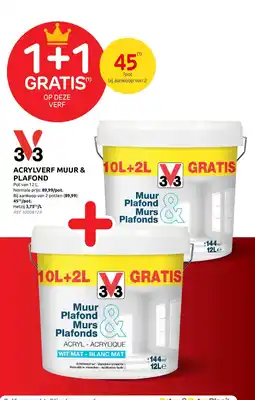 Brico Acrylverf muur & plafond aanbieding