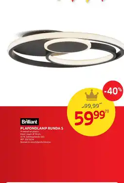 Brico Plafondlamp runda s aanbieding