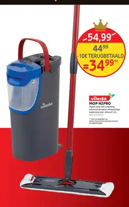 Brico Vileda mop h2pro aanbieding