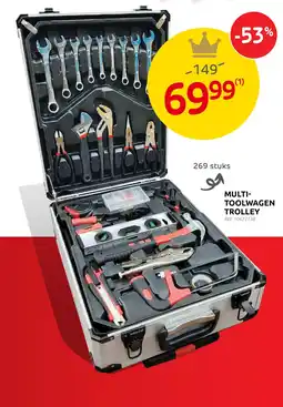 Brico Multi-toolwagen trolley aanbieding
