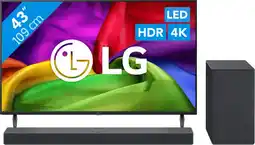 Coolblue LG LED 43 NU800 (2026) + LG DS40T aanbieding