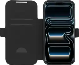 Coolblue BlueBuilt Book Case avec MagSafe iPhone 18 Pro Max Cuir Noir aanbieding