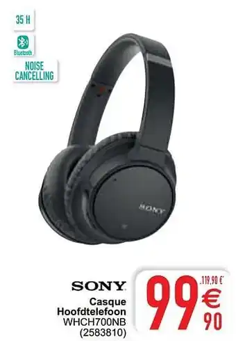 Sony casque hoofdtelefoon whch700nb