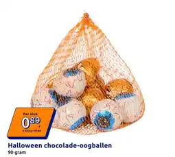 Action Halloween chocolade-oogballen aanbieding