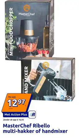 Action masterchef ribello multi-hakker of handmixer aanbieding
