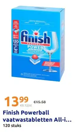 Action Finish Powerball vaatwastabletten All-i... aanbieding