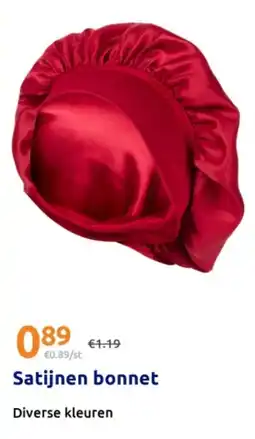 Action Satijnen bonnet aanbieding
