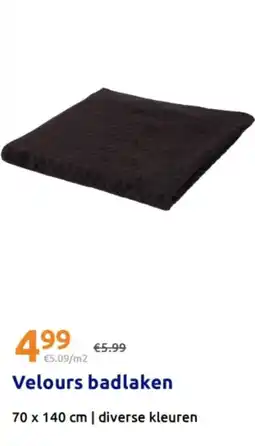 Action Velours badlaken aanbieding