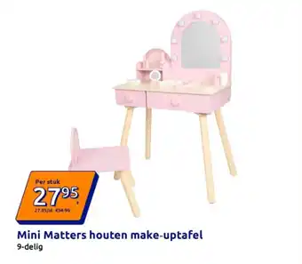 Action Mini Matters houten make-uptafel aanbieding