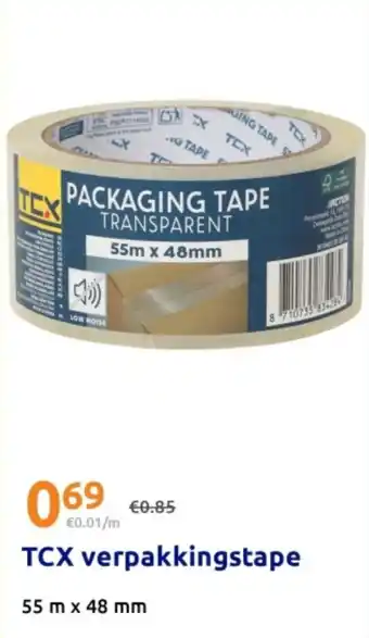 Action TCX verpakkingstape aanbieding