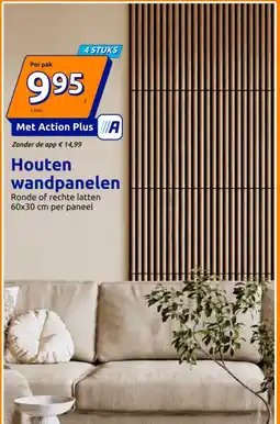 Action Houten wandpanelen aanbieding