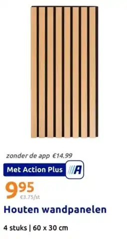 Action Houten wandpanelen aanbieding