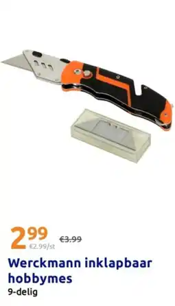 Action Werckmann inklapbaar hobbymes aanbieding