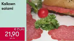 Peltri Kalkoen salami aanbieding