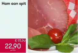 Peltri Ham aan spit aanbieding
