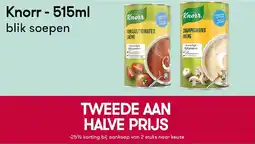Peltri Knorr blik soepen aanbieding