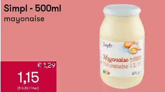 Simpl mayonnaise