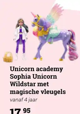 Europoint Unicorn academy Sophia Unicorn Wildstar met magische vleugels aanbieding