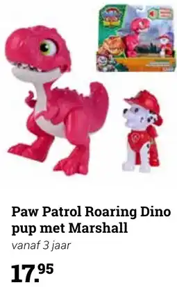 Europoint Paw Patrol Roaring Dino pup met Marshall aanbieding