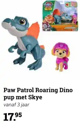 Europoint Paw Patrol Roaring Dino pup met Skye aanbieding