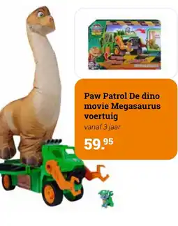 Europoint Paw Patrol De dino movie Megasaurus voertuig aanbieding