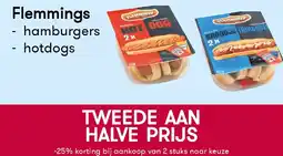 Peltri Flemmings hamburgers/hotdogs aanbieding