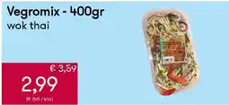 Peltri Vegromix wok thai aanbieding