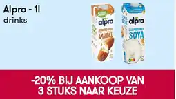 Peltri Alpro drinks aanbieding