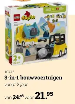 Europoint 3-in-1 bouwvoertuigen aanbieding