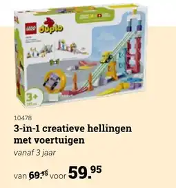 Europoint 3-in-1 creatieve hellingen met voertuigen aanbieding