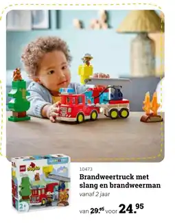 Europoint Brandweertruck met slangen en brandweerman aanbieding