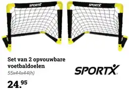 Europoint Set van 2 opvouwbare voetbaldoelen aanbieding