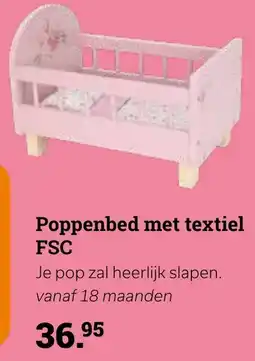 Europoint Poppenbed met textiel FSC aanbieding