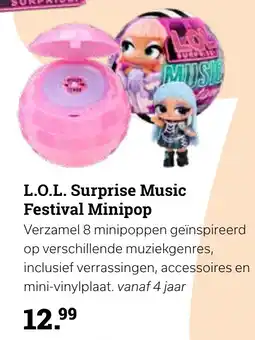 Europoint L.O.L. Surprise Music Festival Minipop aanbieding