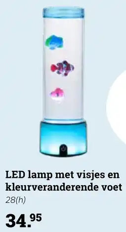 Europoint LED lamp met visjes en kleurveranderende voet aanbieding