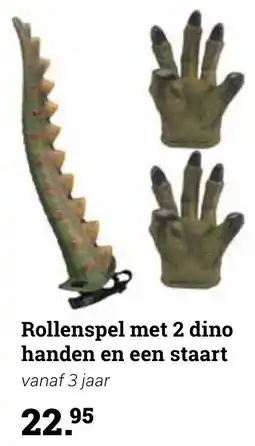 Europoint Rollenspel met 2 dino handen en een staart aanbieding