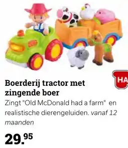 Europoint Boerderij tractor met zingende boer aanbieding