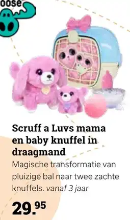 Europoint Scruff a Luvs mama en baby knuffel in draagmand aanbieding