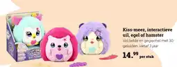 Europoint Kiss-meez, interactieve uil, egel of hamster aanbieding