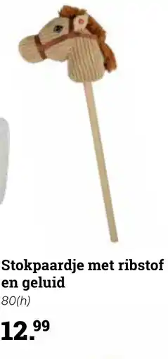 Europoint Stokpaardje met ribstof en geluid aanbieding