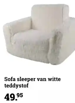 Europoint Sofa sleeper van witte teddystof aanbieding